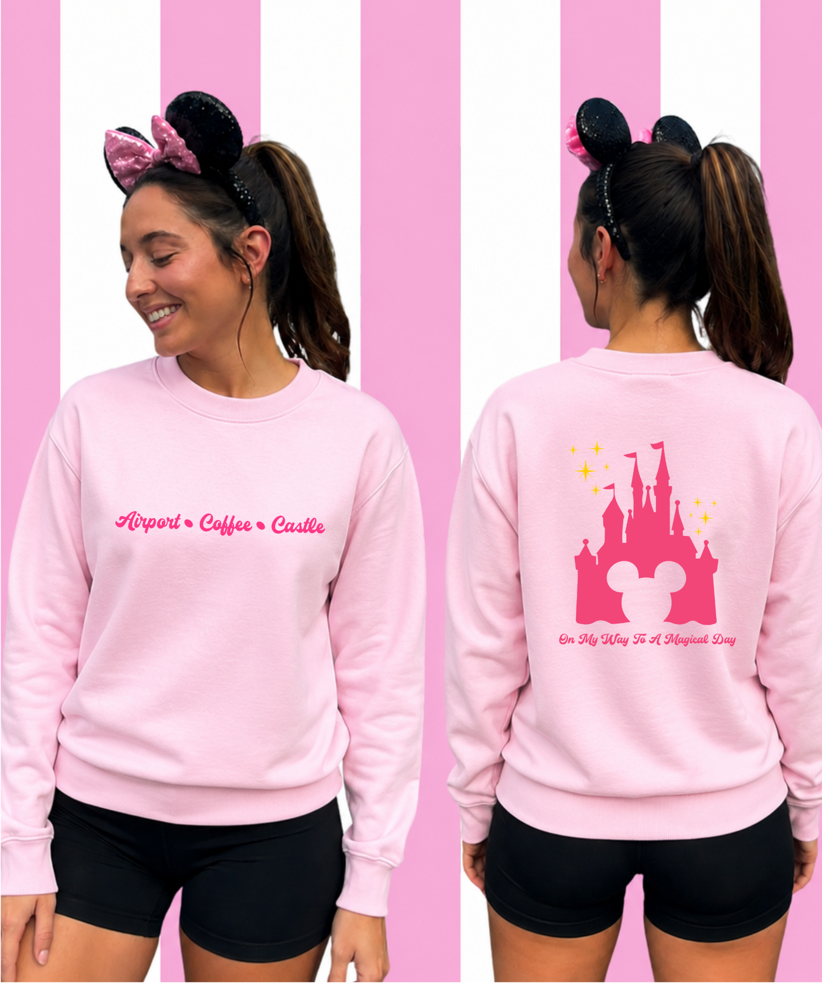 Airport • Coffee • Castle Exclusive - Double Sided Sweatshirt