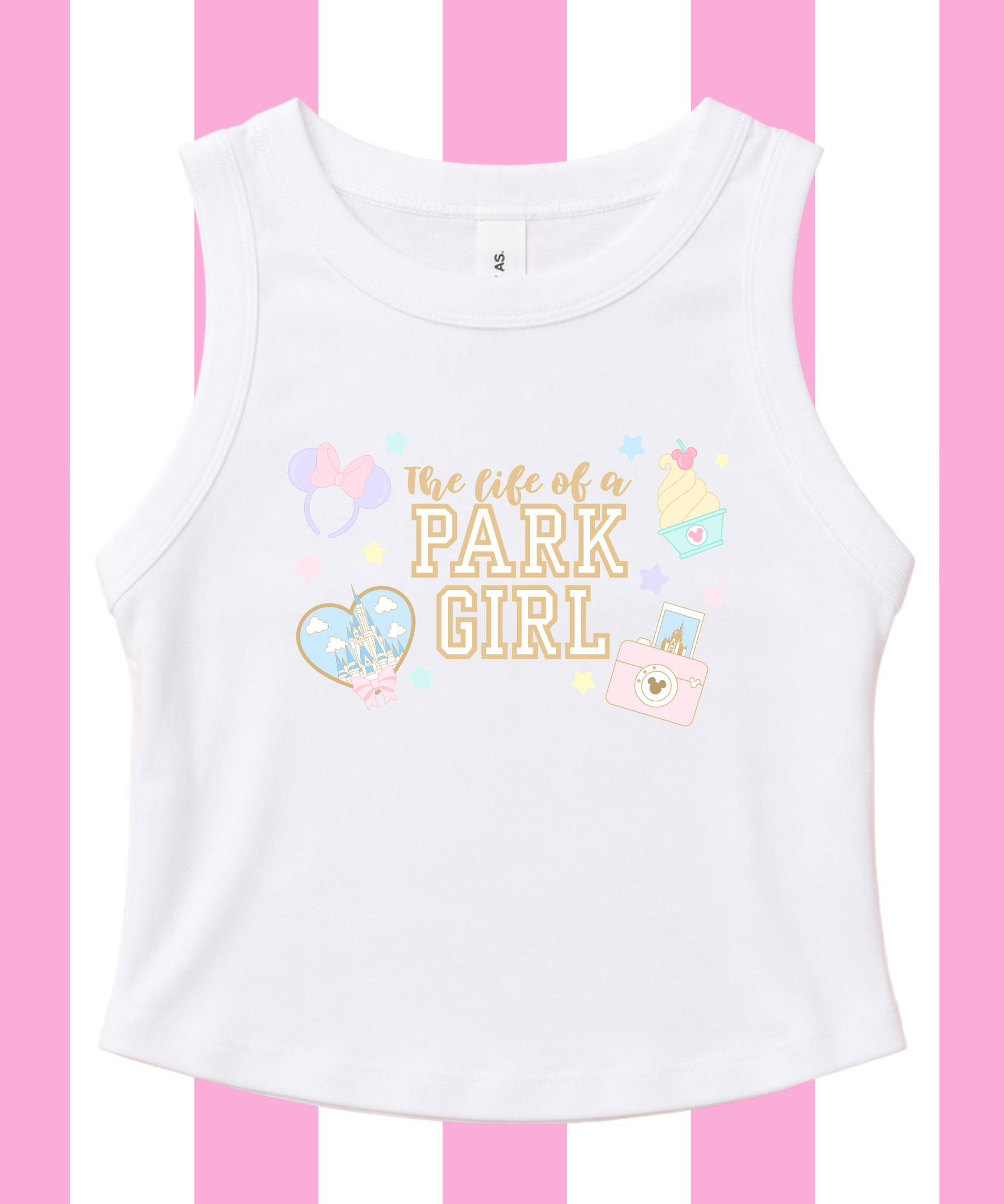 The Life Of A Park Girl - Cropped Tee/Cropped Vest