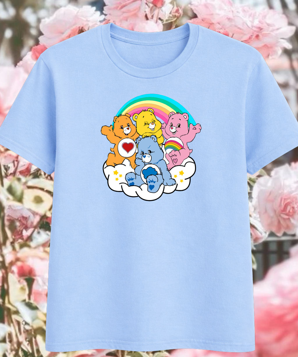 Care Bears - Tshirt/Sweatshirt - White/Pink/Blue