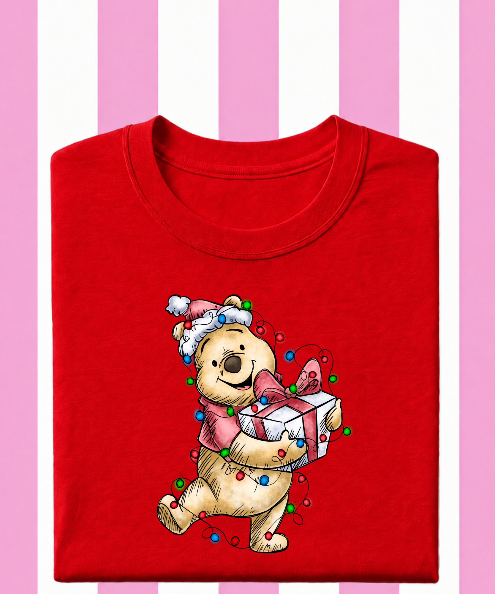 Pooh Christmas Lights - Tshirt/Sweatshirt