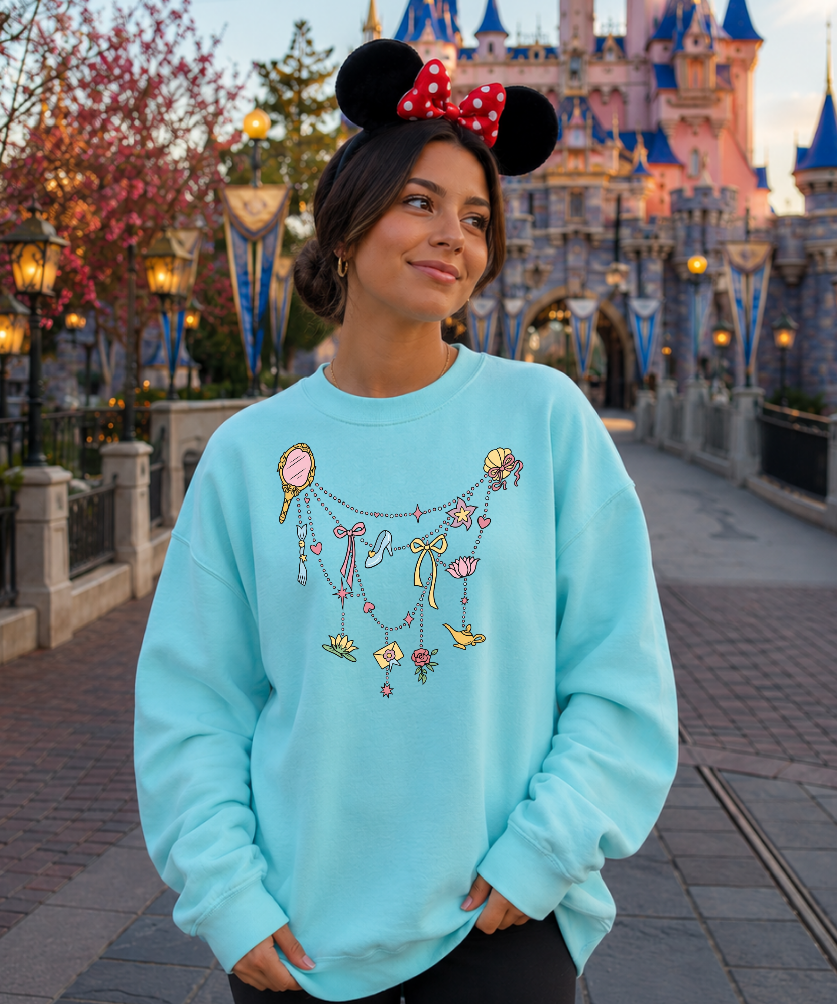 Princess Charms - Tshirt/Sweatshirt - White/Pink Lemonade/Peppermint/Navy/Light Pink