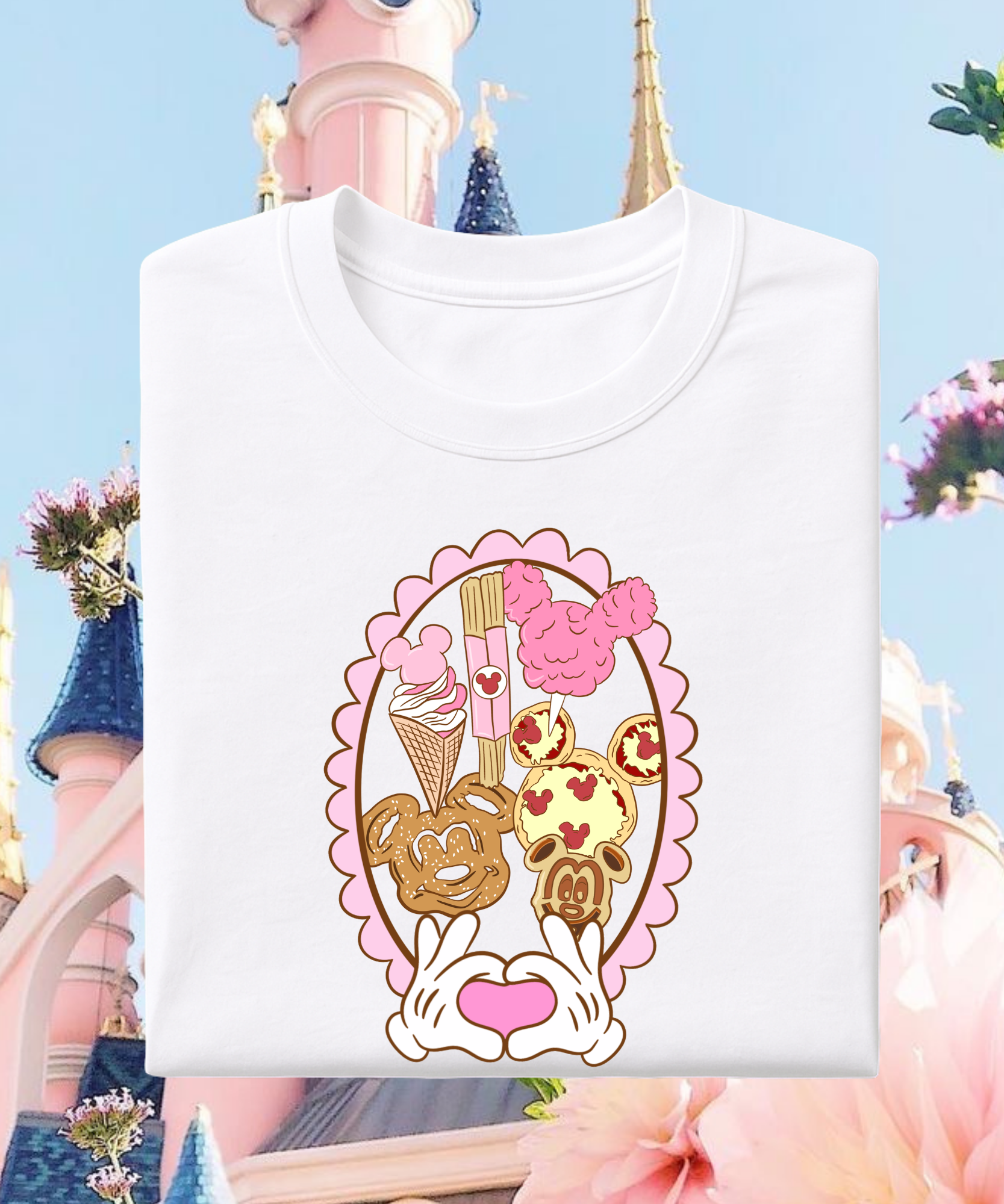 Snacks Frame Tshirt - White