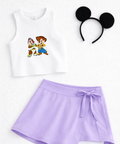 Chip N Dale Toy Story - Cropped Vest - White