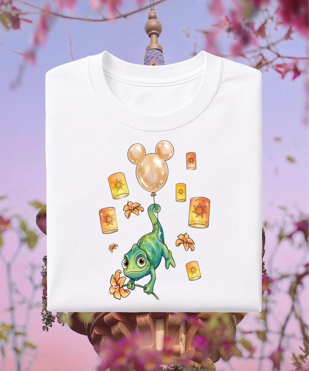 Pascal Floating Lights - Tshirt - White/Pink