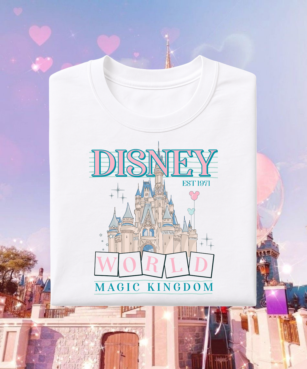 DNY World MK - Tshirt/Sweatshirt - White/Pink/Blue