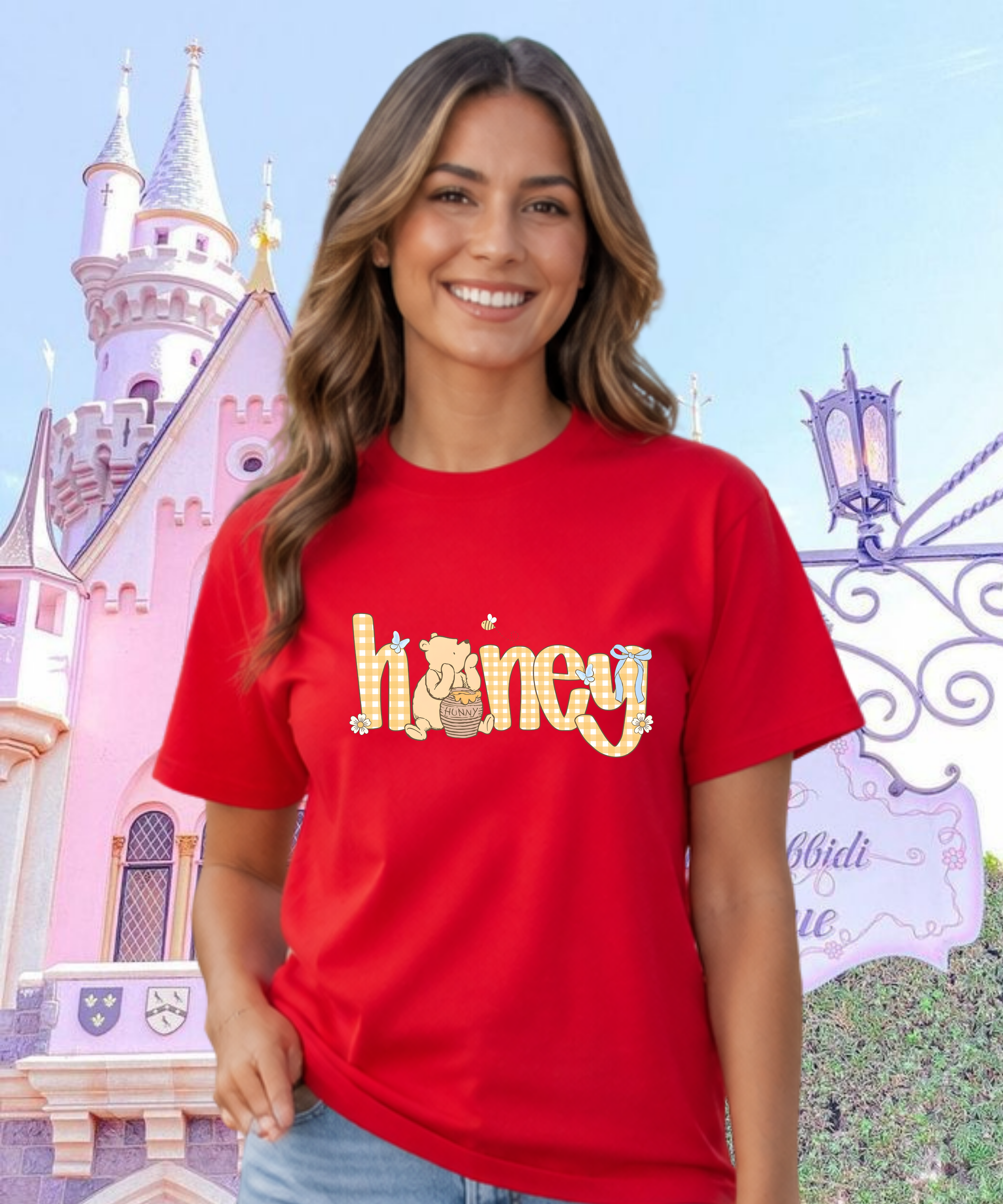 Honey - Tshirt/Sweatshirt - White/Pink/Red