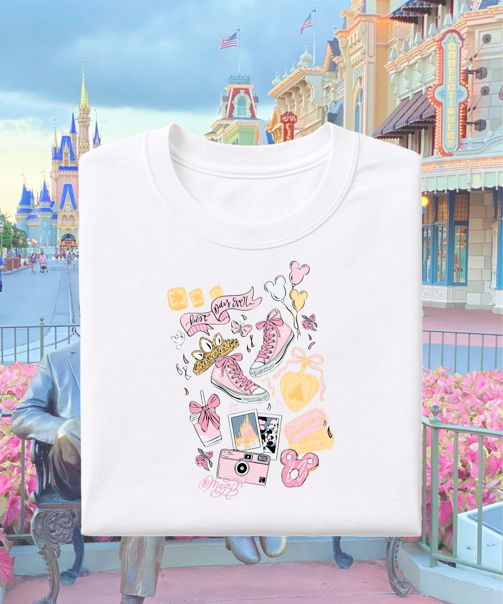 Best Day Ever Magic - Tshirt/Sweatshirt - White/Pink