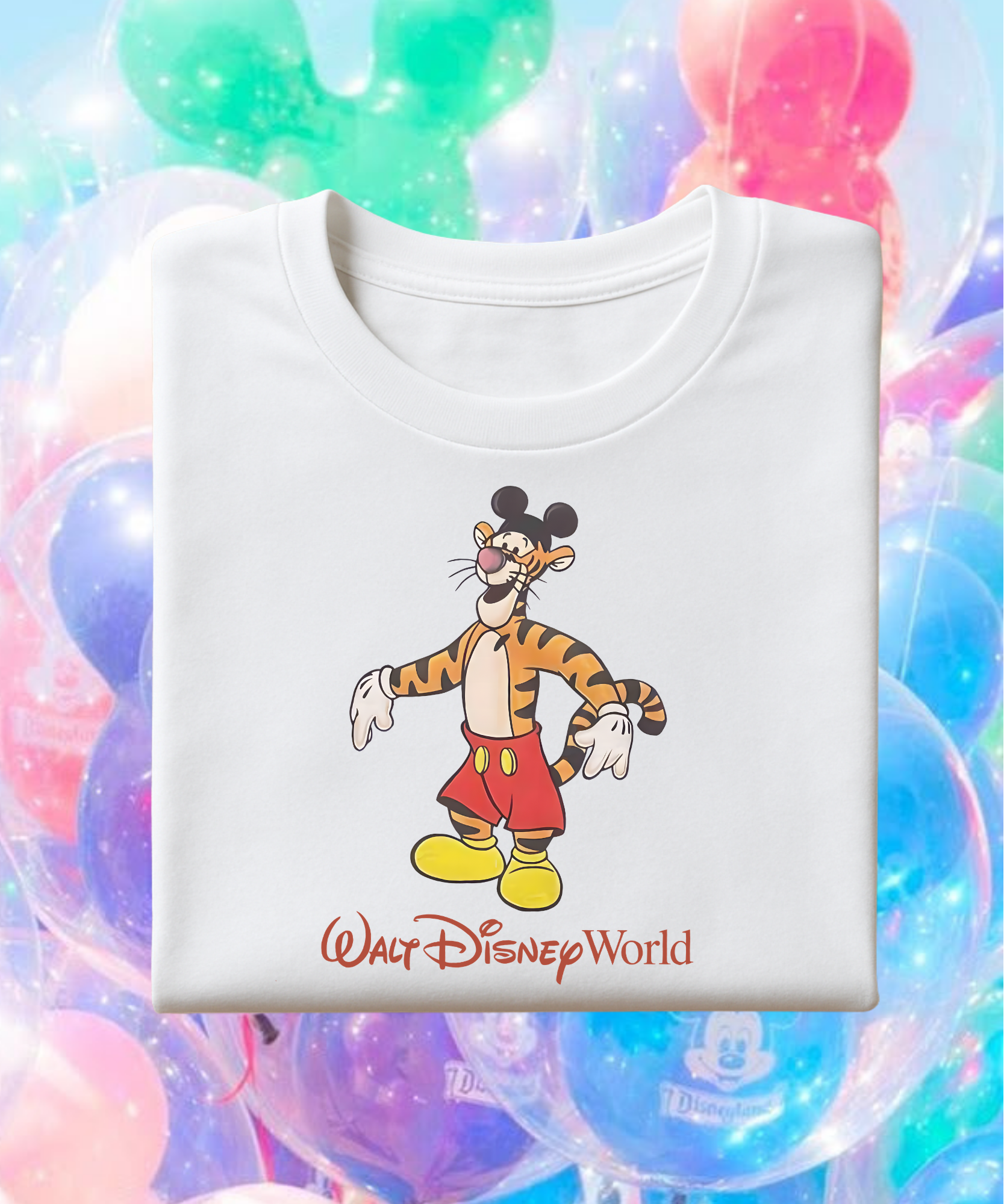 WDW Tigger - Tshirt/Sweatshirt - White/Blue/Pink