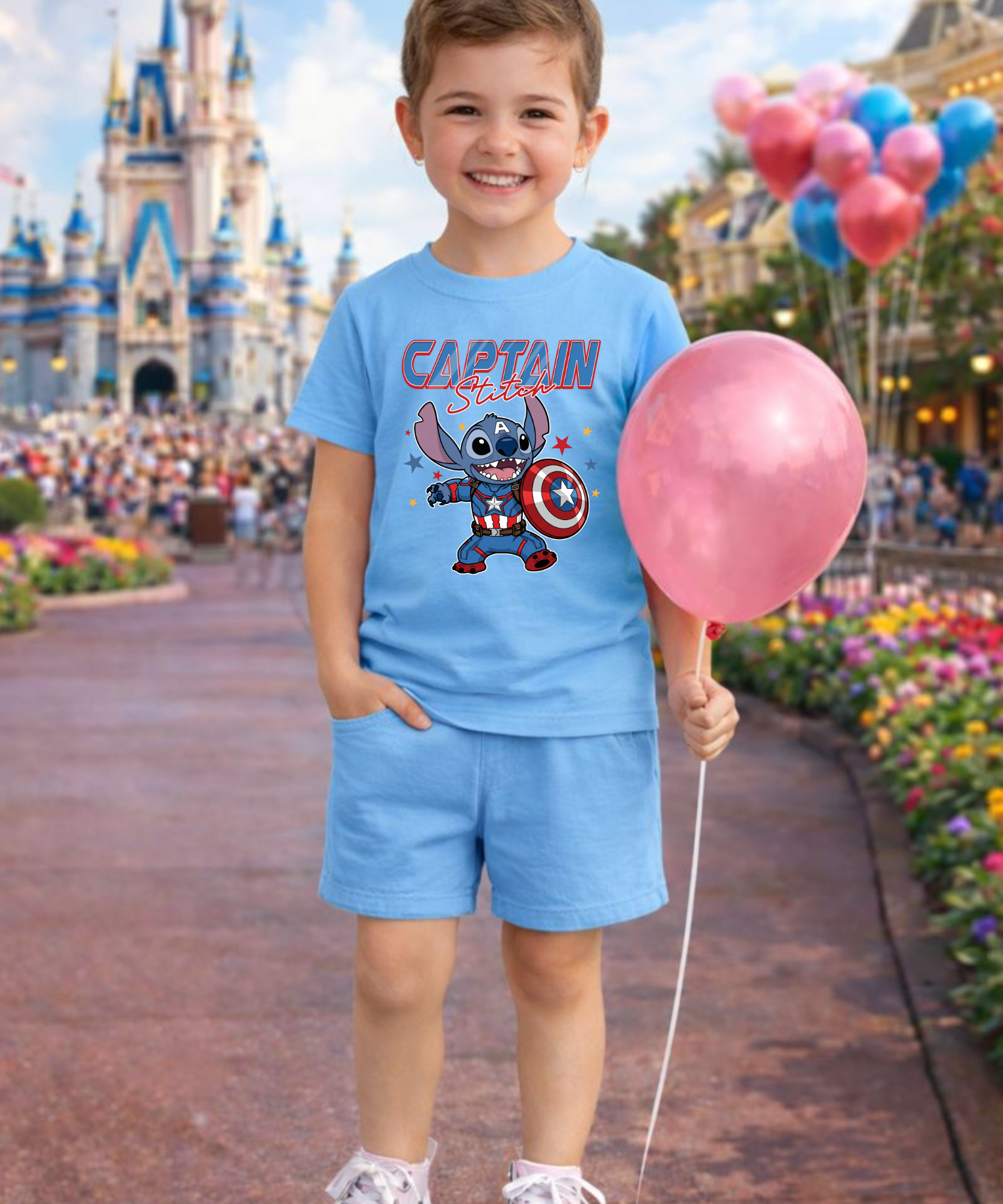 Captain Stitch Shorts & Tshirt