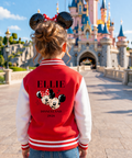 Kids Personalised Varsity Jacket - Red