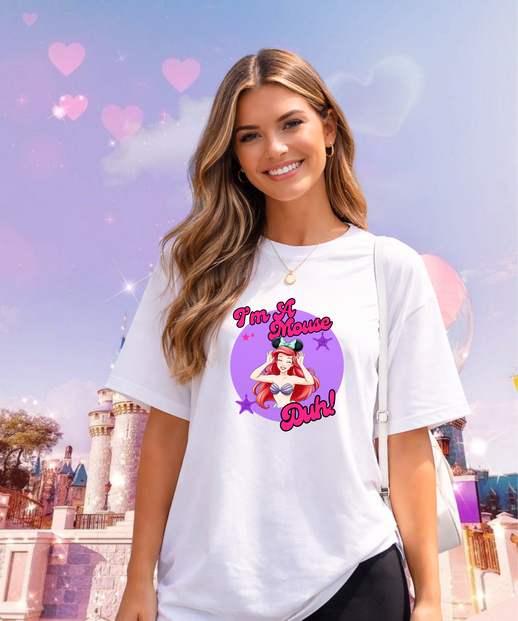 I’m A Mouse, Duh! Exclusive - Tshirt - White/Pink