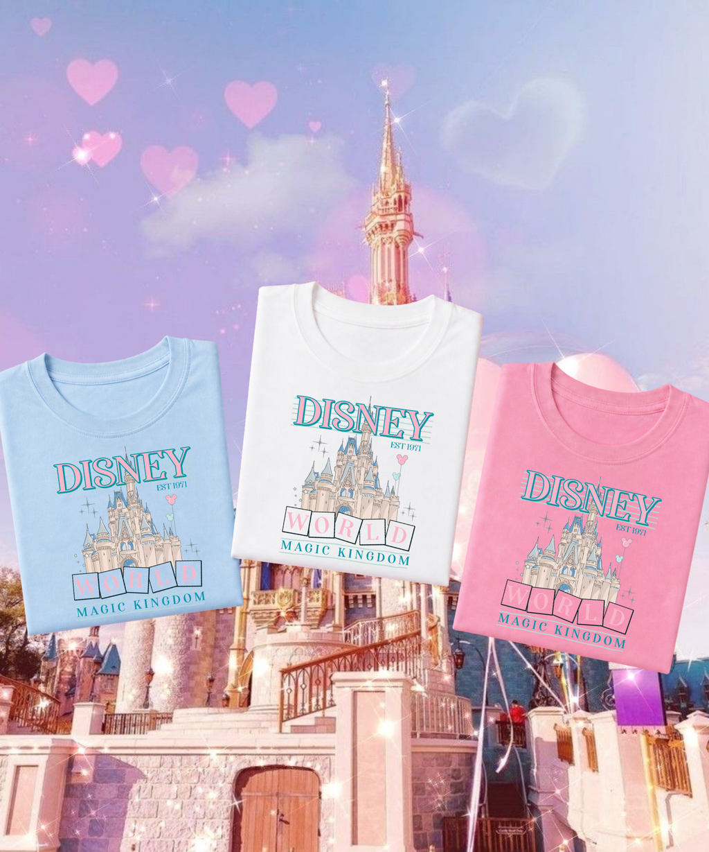 DNY World MK - Tshirt/Sweatshirt - White/Pink/Blue