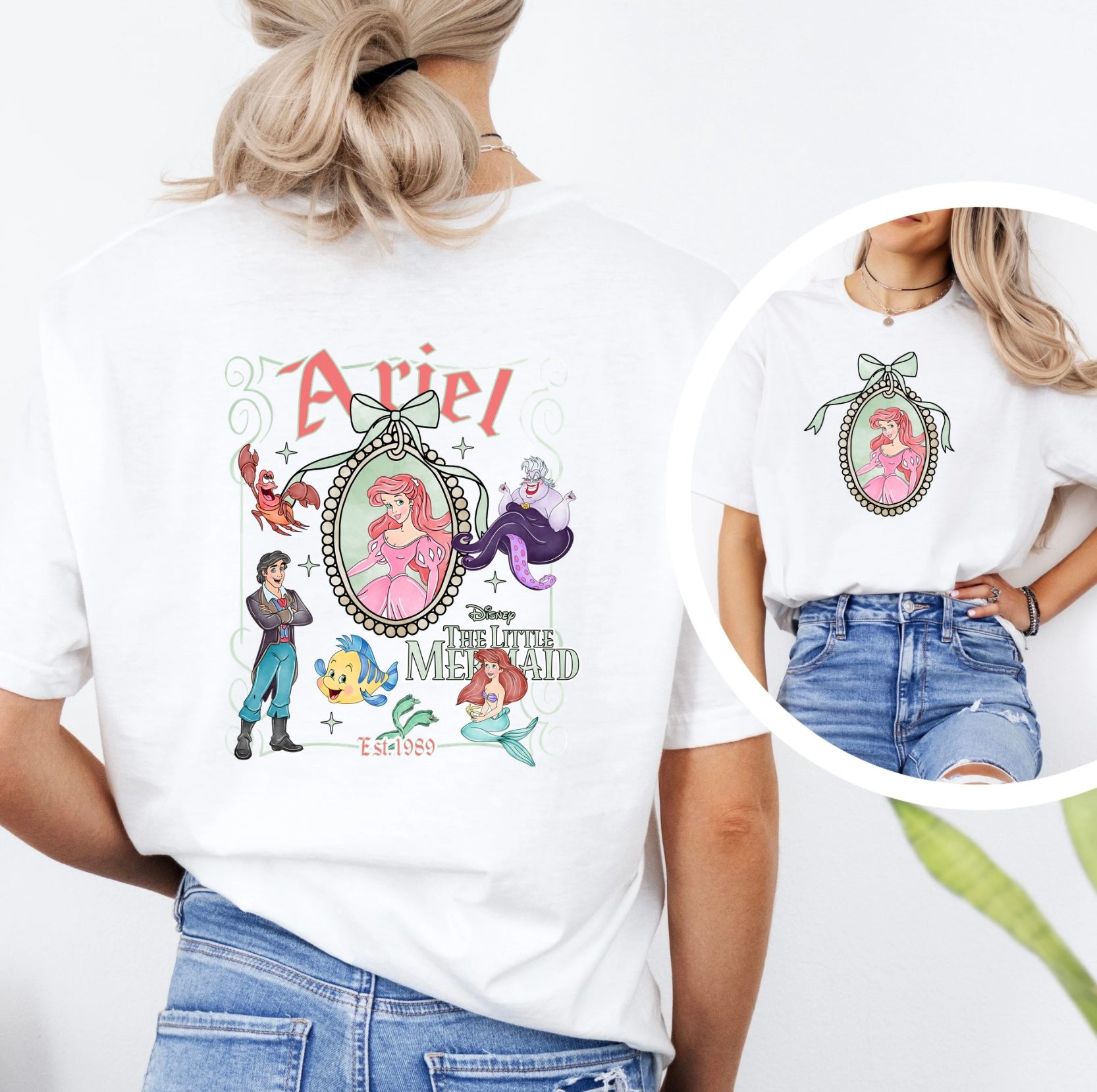 Ariel Double Sided Tee - White