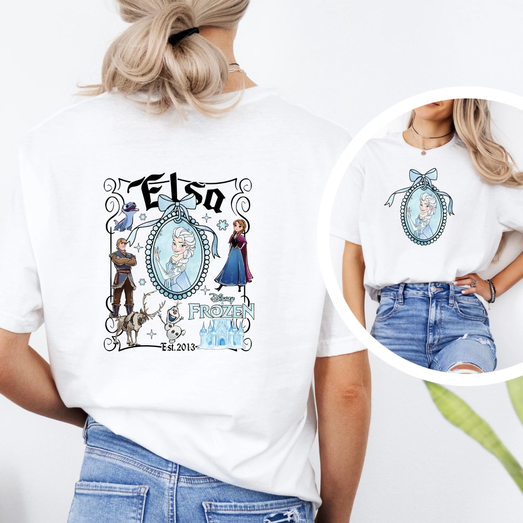 Elsa Double Sided Tee - White