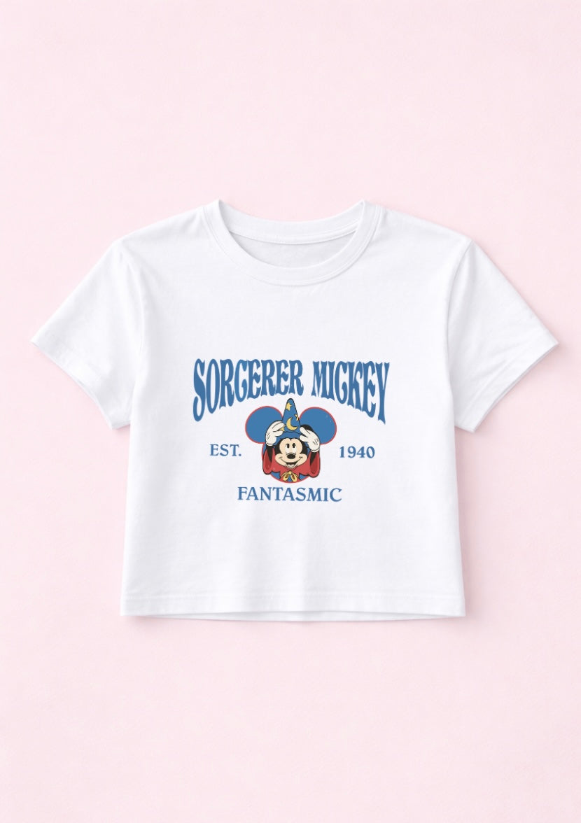 Sorcerer Mickey Cropped Tee