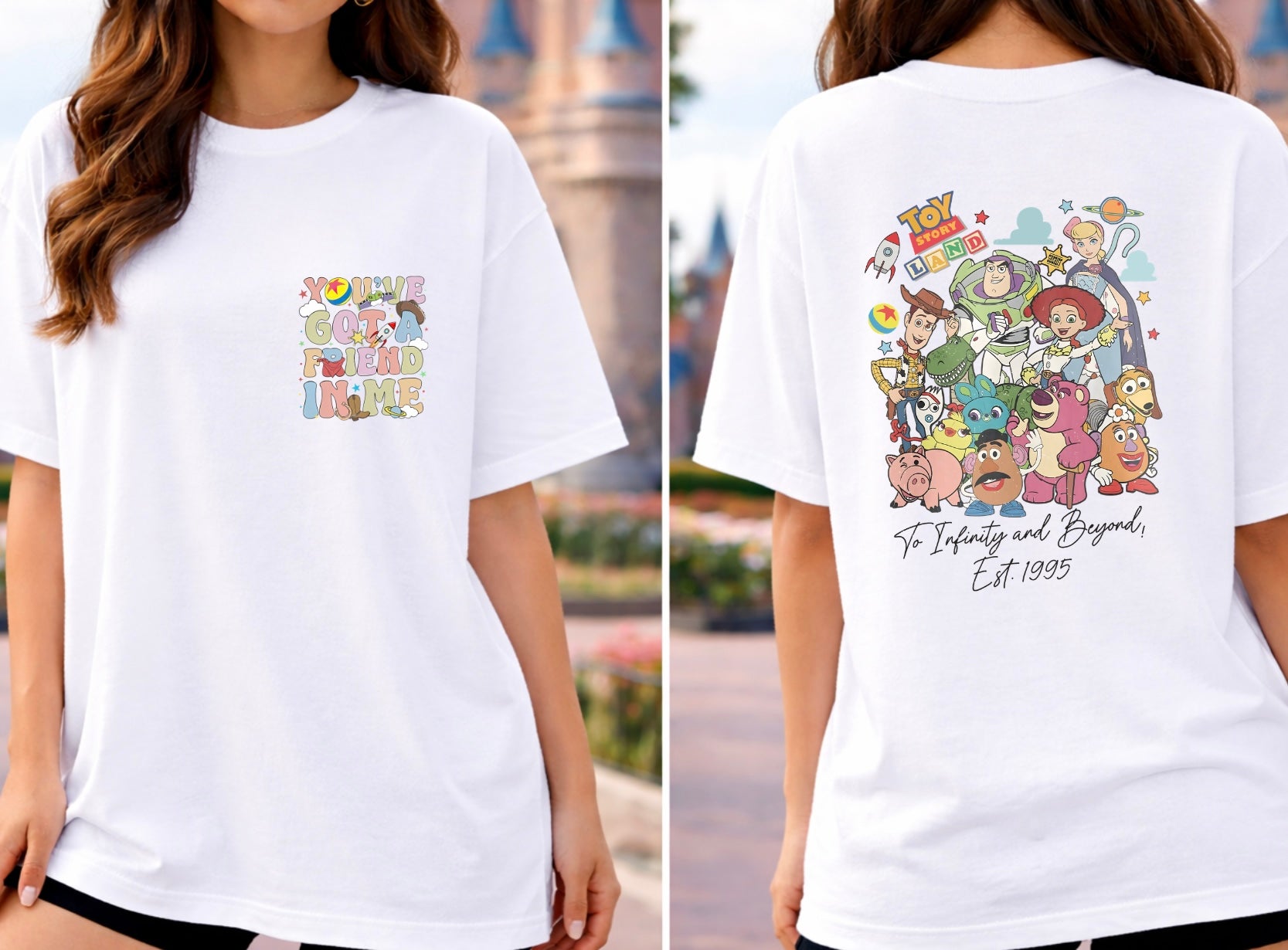 You Got A Friend In Me - Double Sided Tee - White