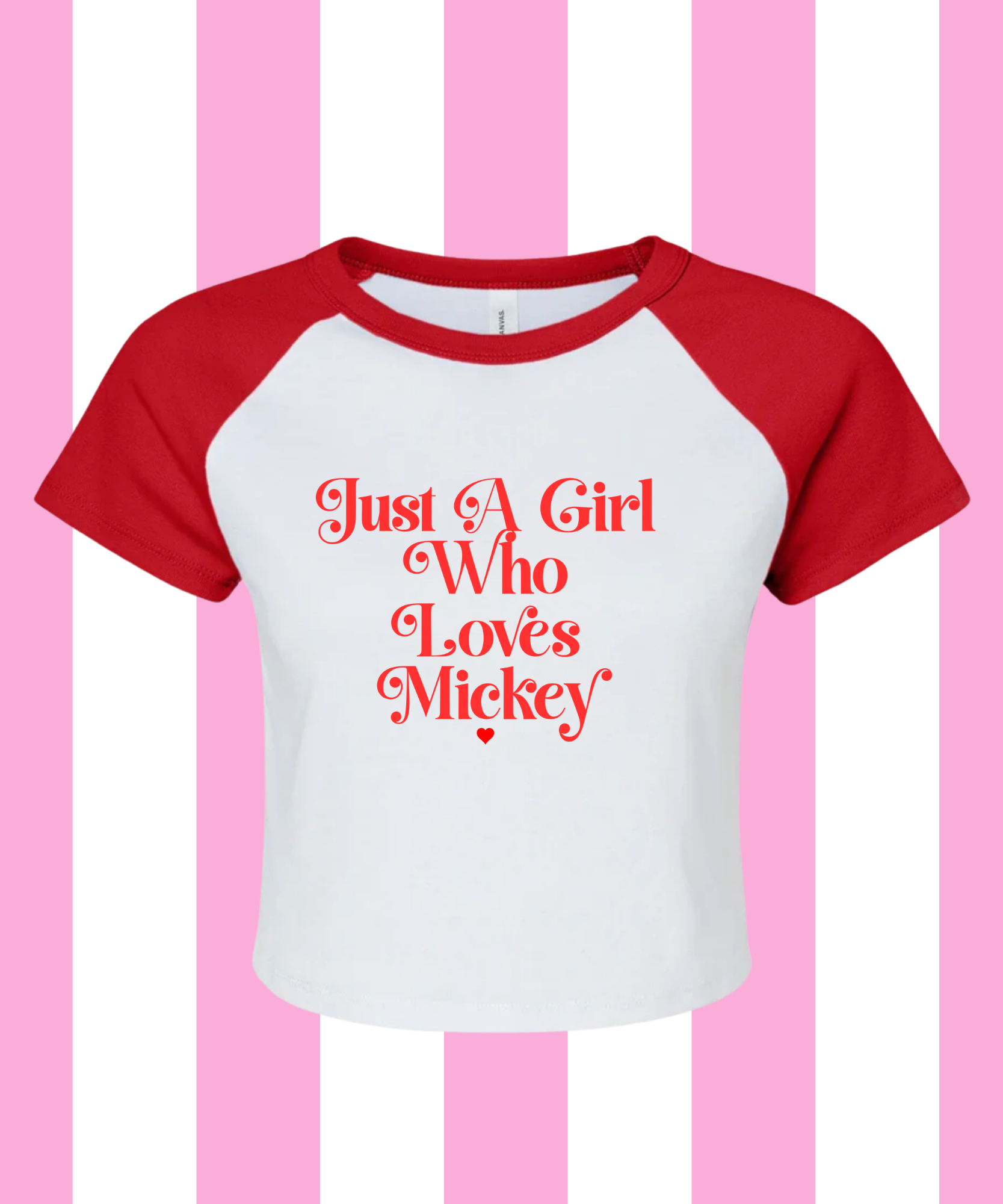 Just A Girl Who Loves Mickey Exclusive - Cropped Tee