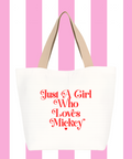 Just A Girl Who Loves Mickey Shopping Bag