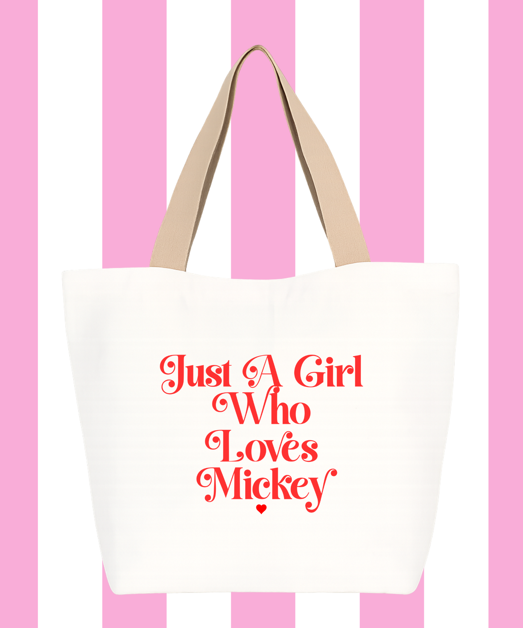 Just A Girl Who Loves Mickey Shopping Bag