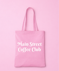 Main Street Coffee Club Pink Tote Bag