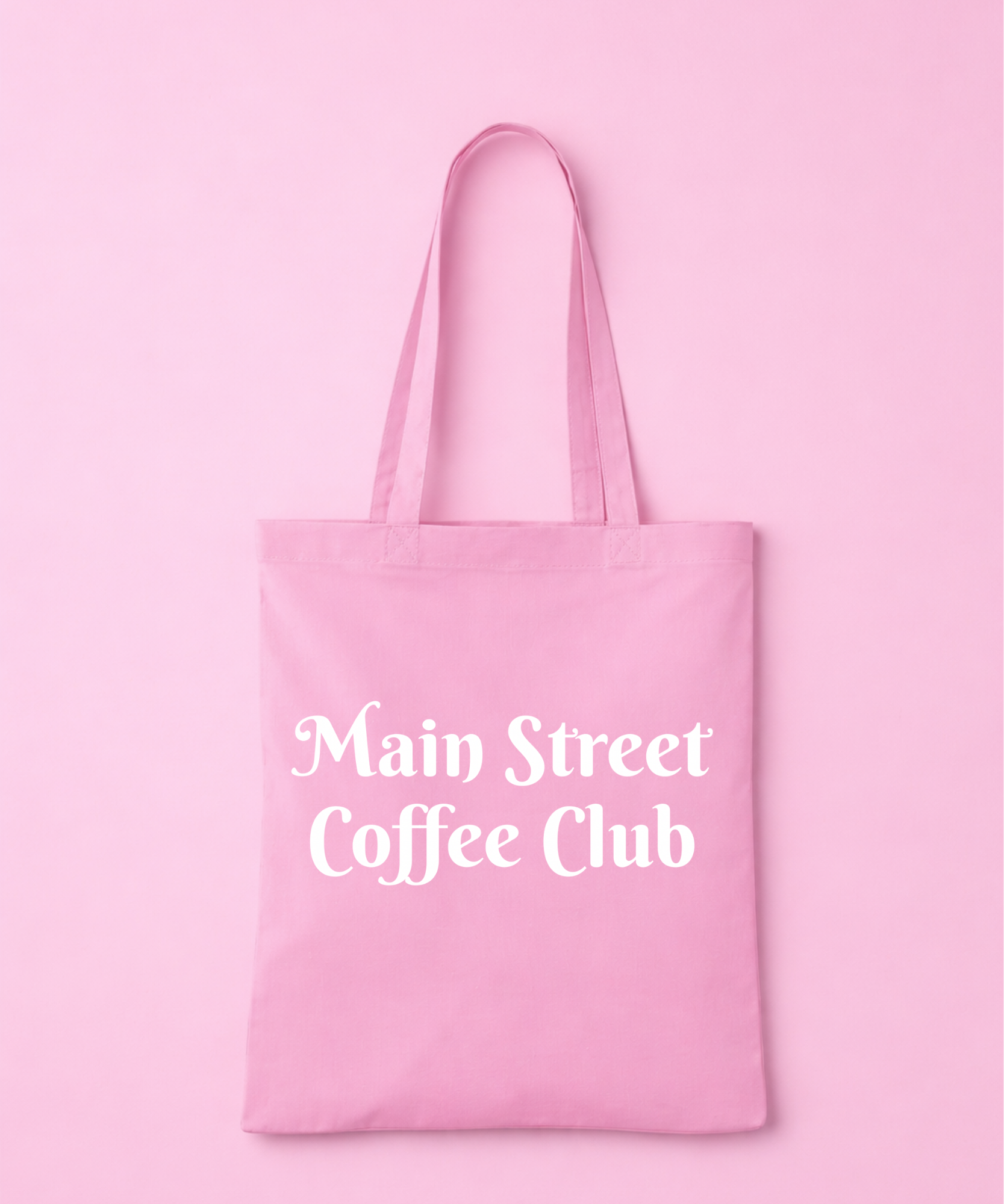 Main Street Coffee Club Pink Tote Bag