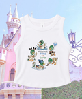 Happiest Ducks On Earth Exclusive - Cropped Tee/Cropped Vest - White