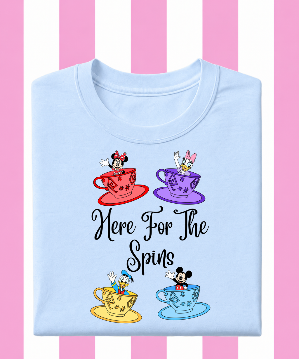 Here For The Spins Exclusive - T-shirt