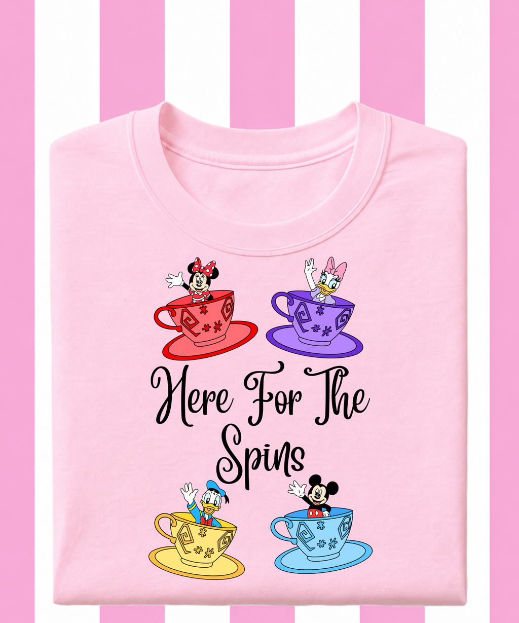 Here For The Spins Exclusive - T-shirt