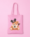 Mickey Bear Pink Tote Bag