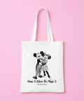 Home Is Where The Magic Is Exclusive Tote Bag - White/Pink/Red