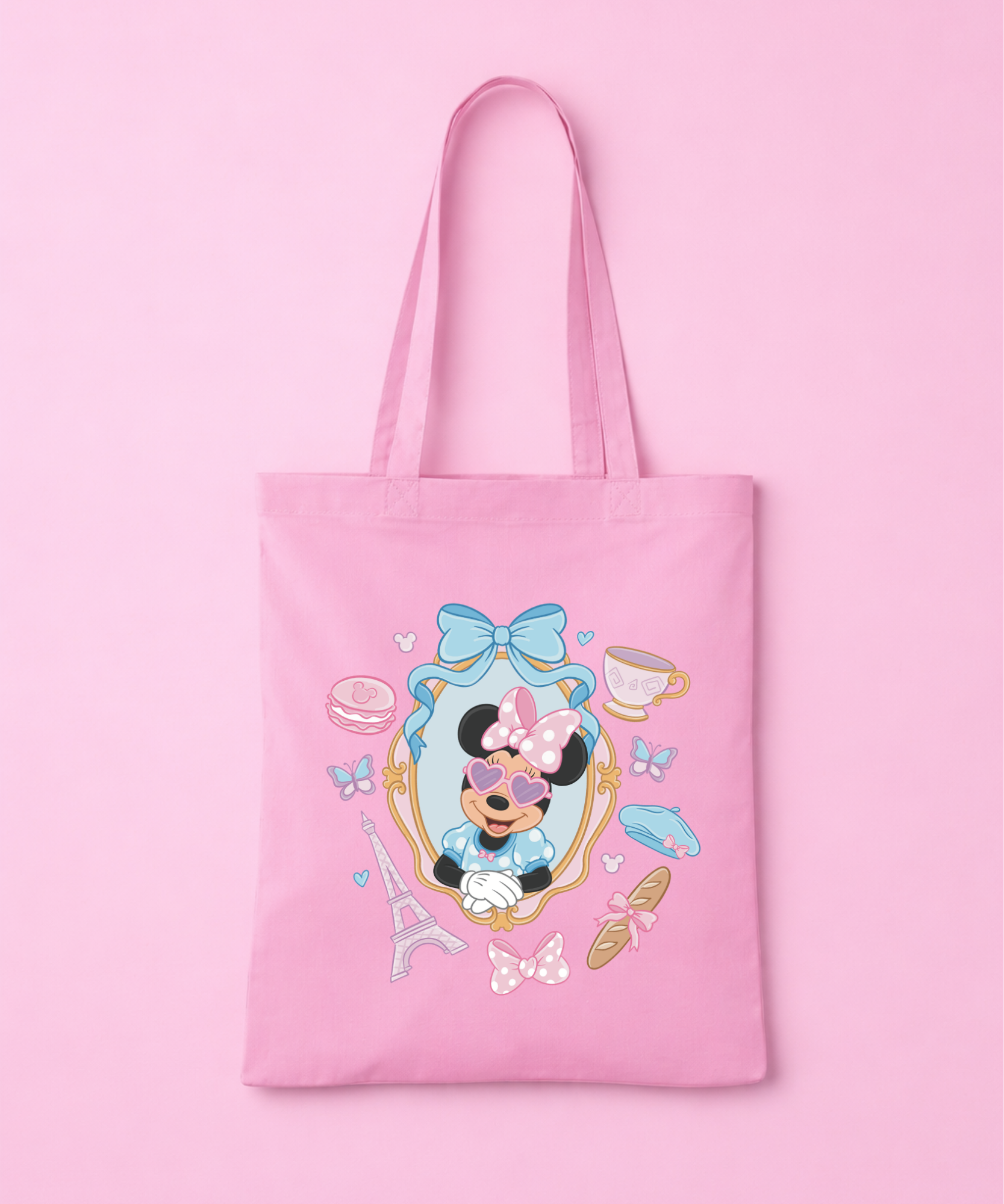Minnie Paris Pink Tote Bag