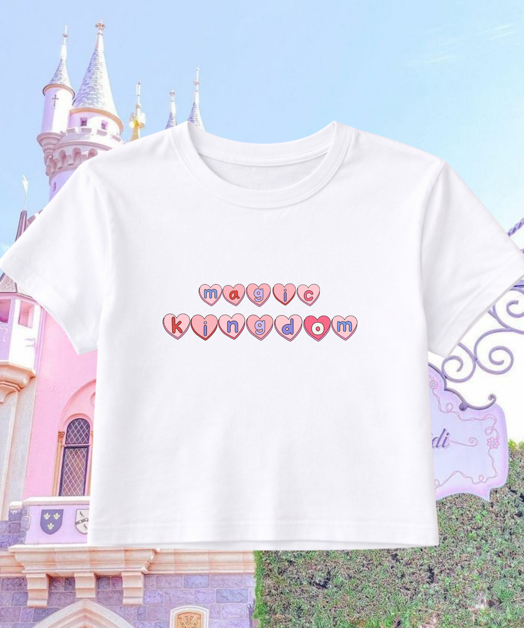Magic Kingdom Letters Exclusive - Cropped Tee/Cropped Vest