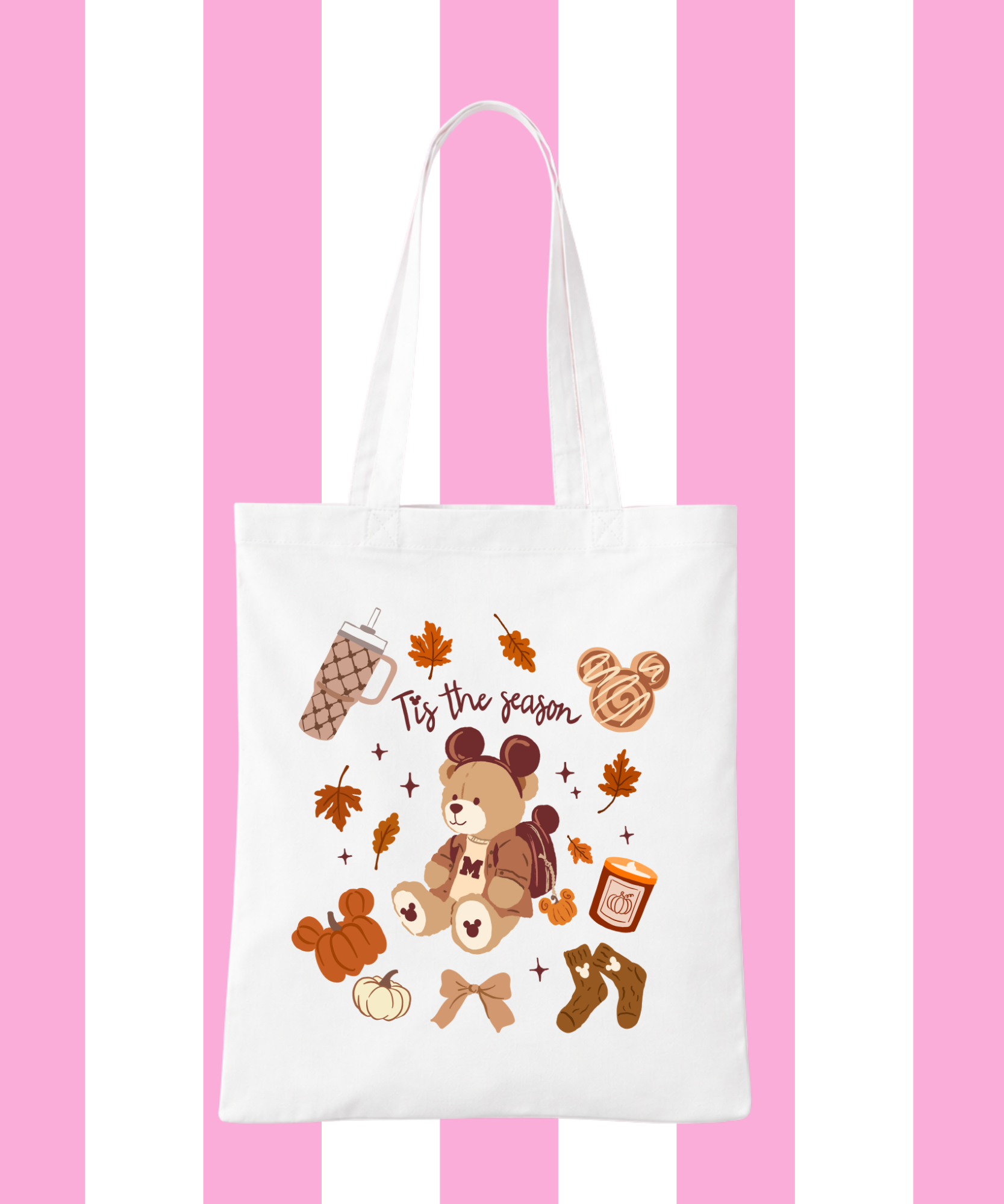 Tis The Season Cozy Bear Tote Bag
