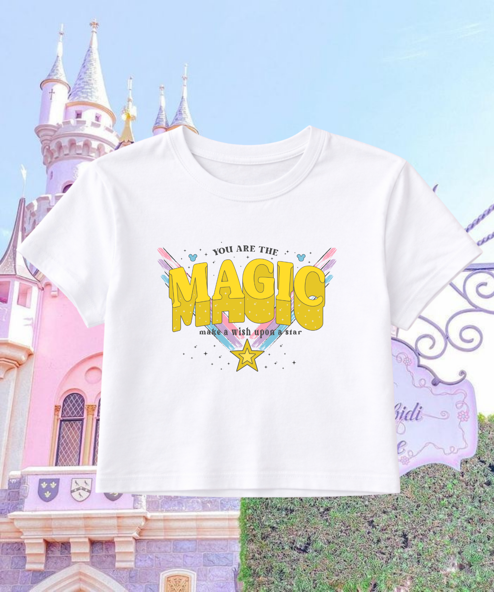 You Are The Magic - Cropped Tee - White