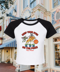 Keep Your Eyes On The Prize - Cropped Tee - Black&White