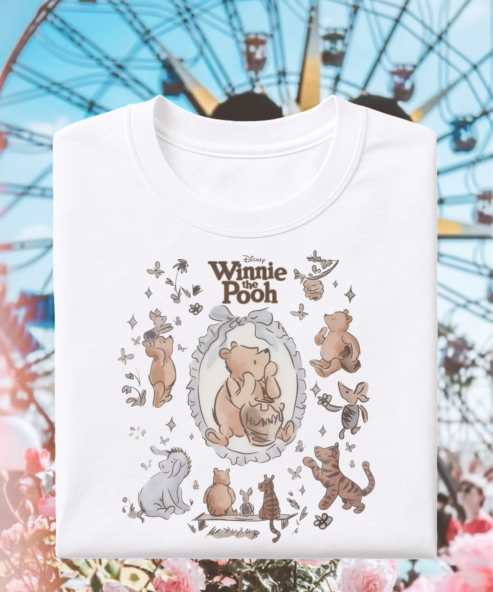 Pooh Soft Coquette - Tshirt/Sweatshirt - White