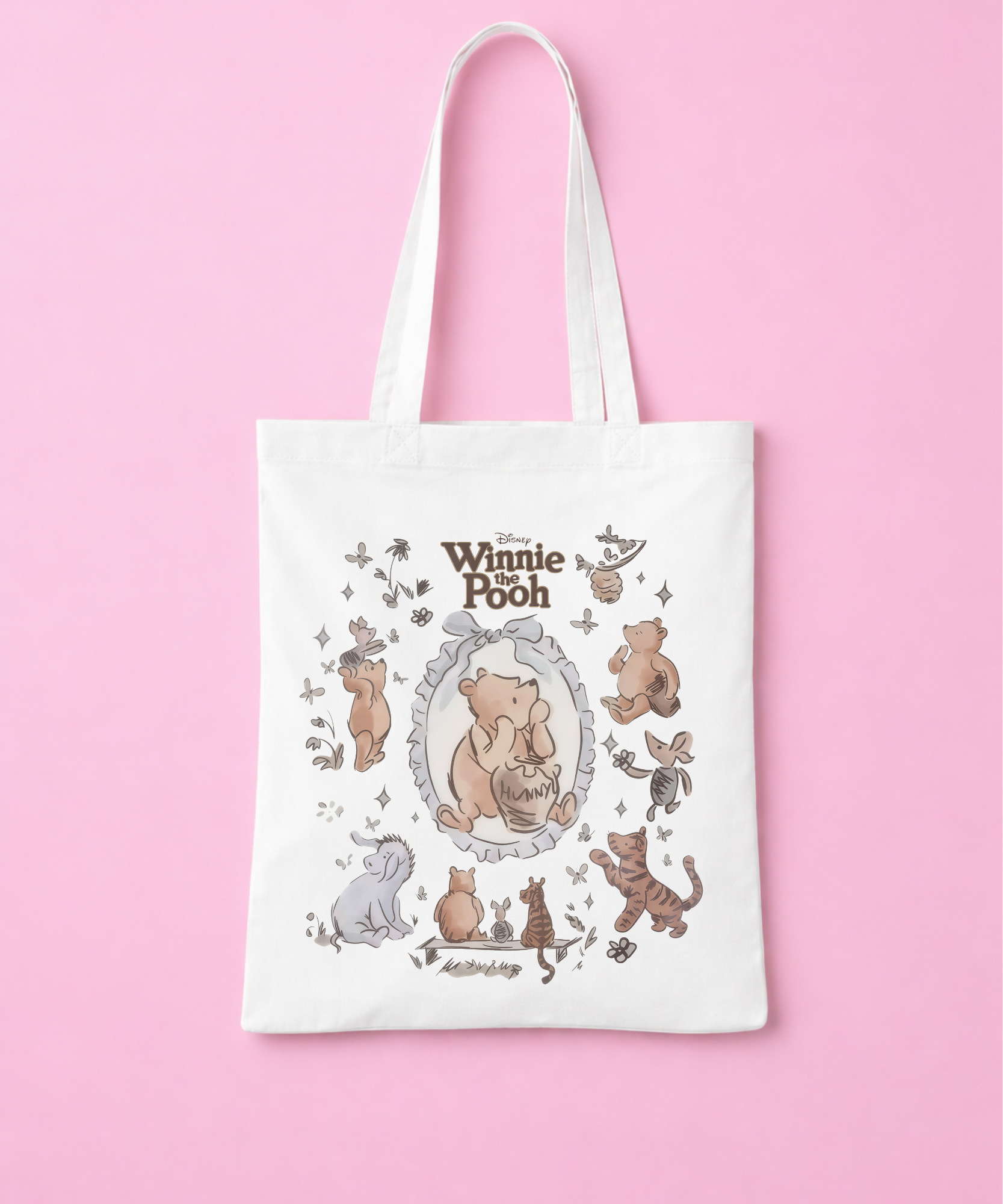 Pooh Tote Bag - White