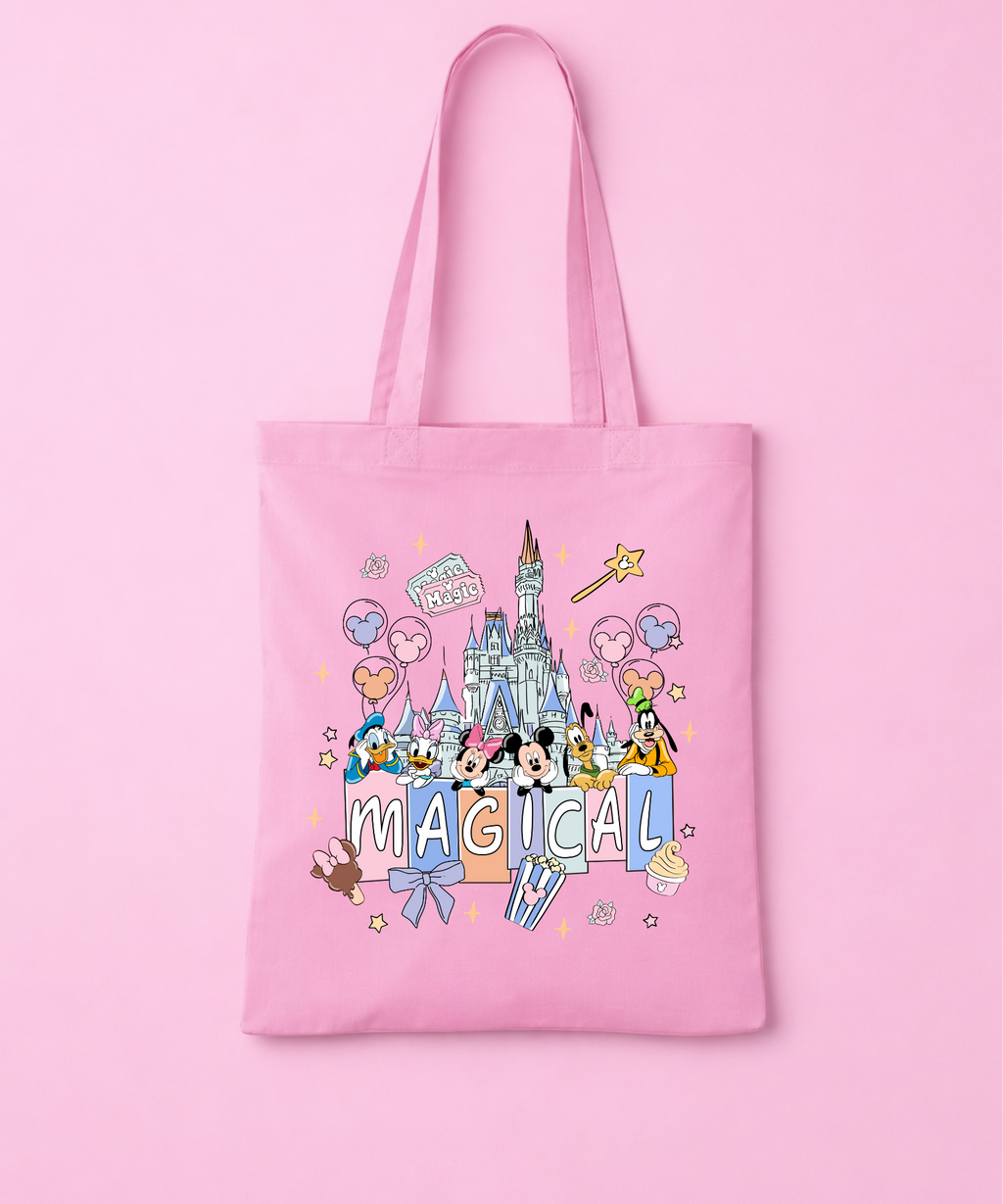 Magical Tote Bag - White/Pink
