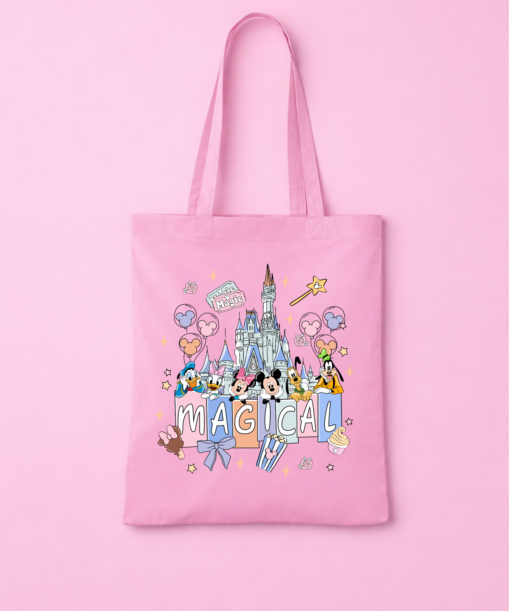 Magical Tote Bag - White/Pink