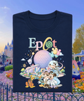 Epcot Mouse & Friends - Tshirt - White/Pink/Navy