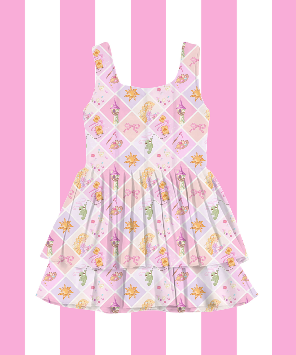 Punzie Park Dress & Shorts Set