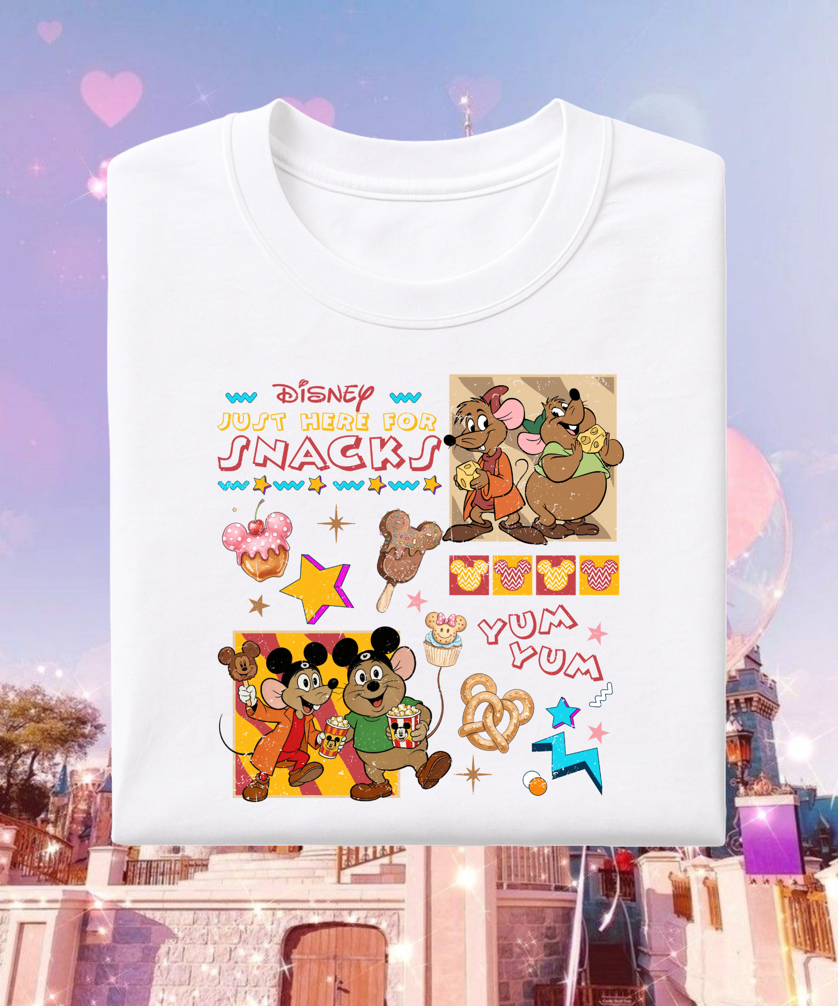 Gus Jaq Snacks - Tshirt - White