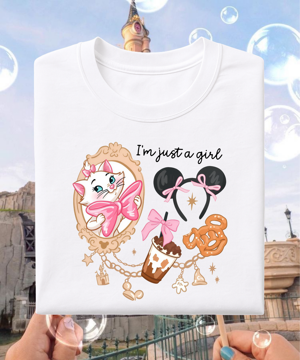 Marie Just A Girl - Tshirt/Sweatshirt - White/Pink