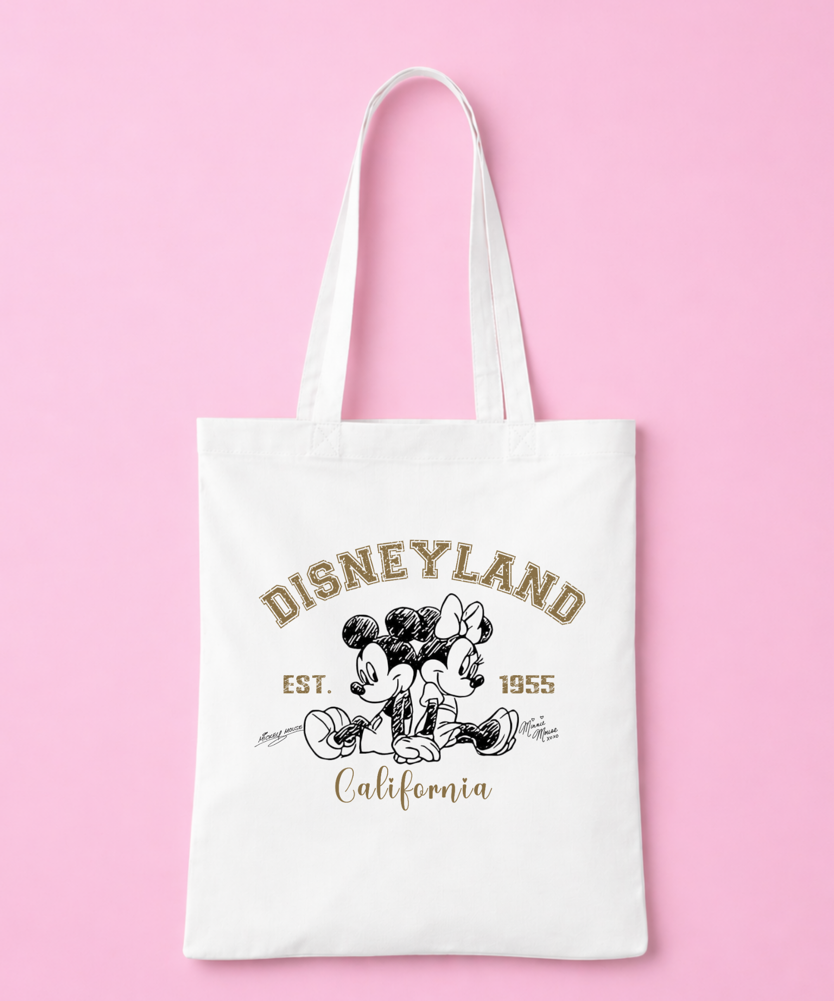 California Mouse Tote Bag White