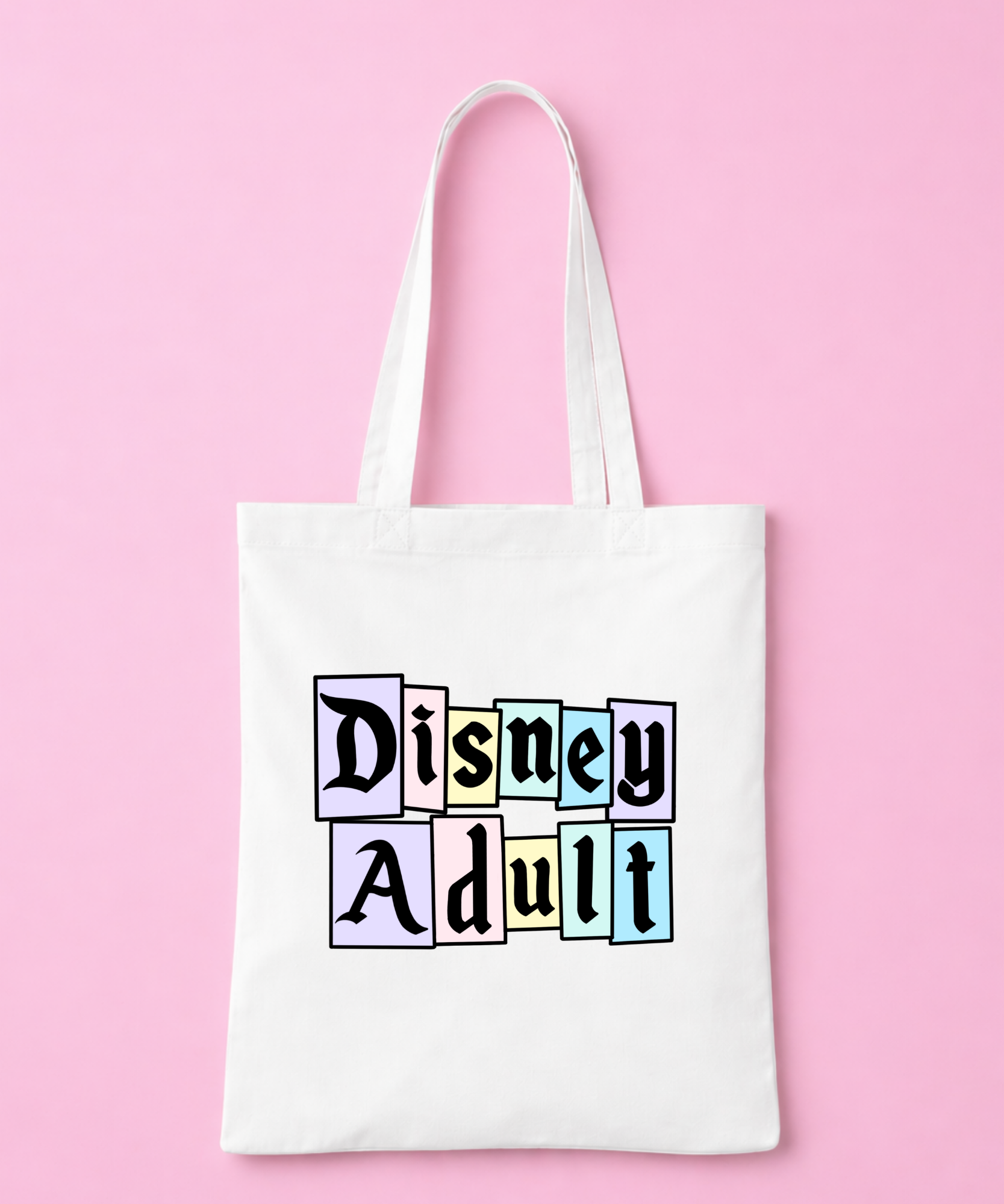 DNY Adult Tote Bag White/Pink