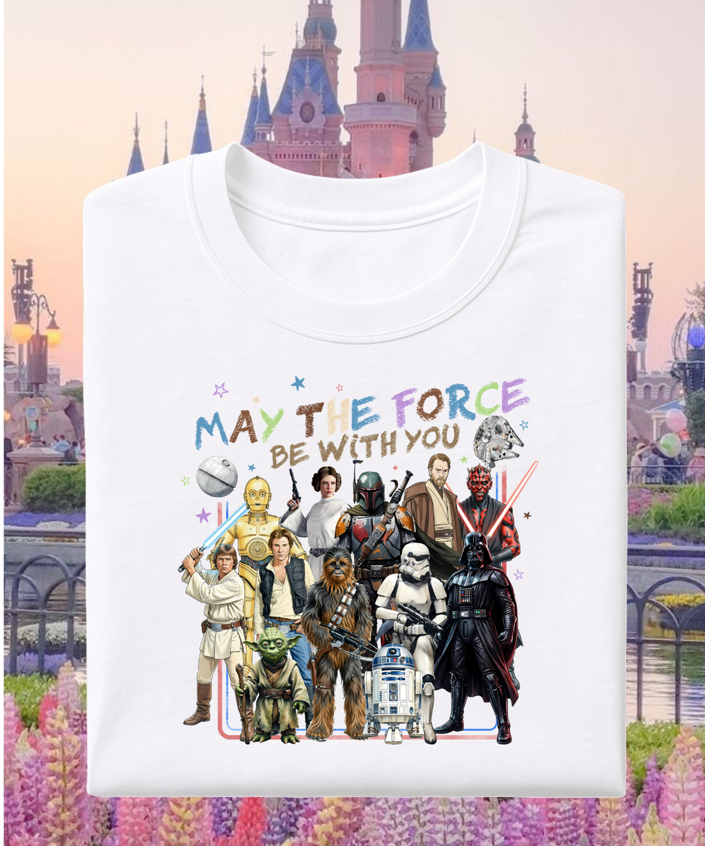 May The Force Be With You - Tshirt/Sweatshirt - White/Black