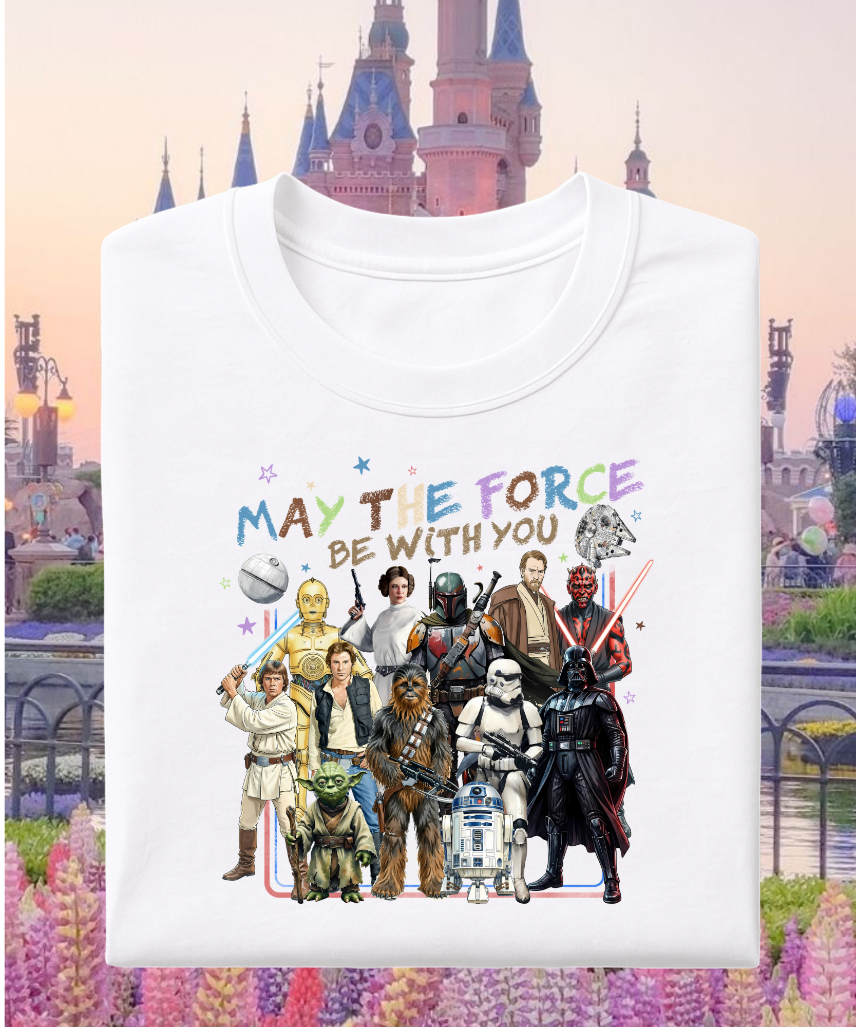 May The Force Be With You - Tshirt/Sweatshirt - White/Black