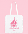 WDW/DLP Girlie Exclusive Frilled Tote Bag In White - PRE-ORDER 4-5 week turnaround 💕