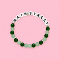 Green Main Street Beaded Bracelet