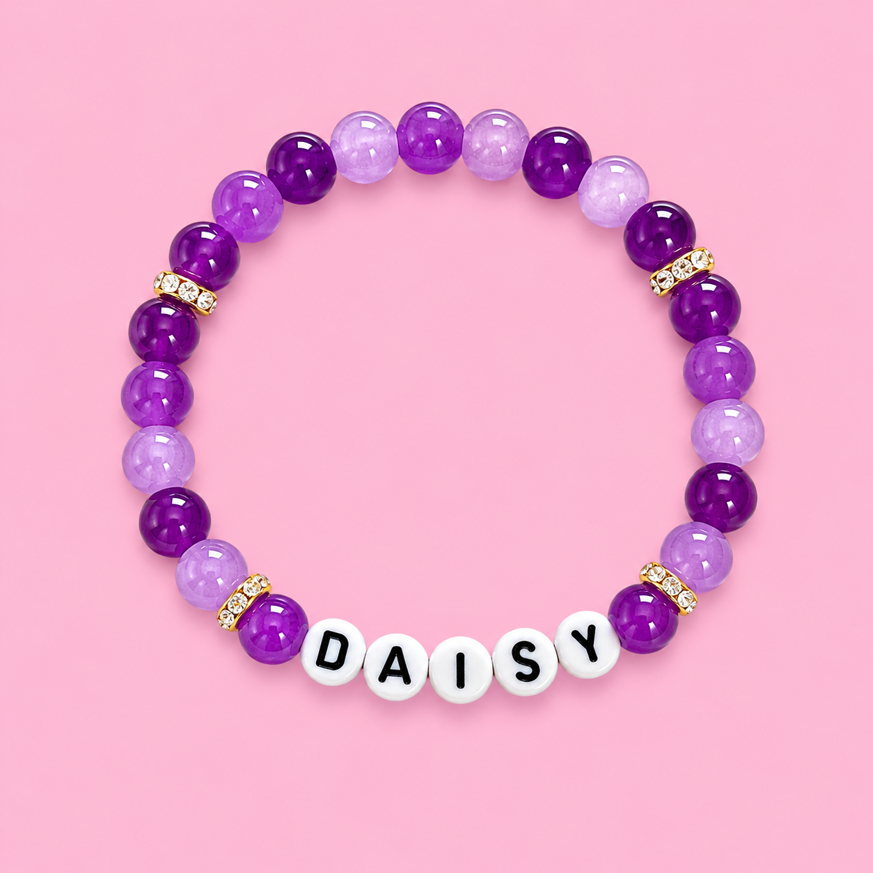 Daisy Beaded Bracelet